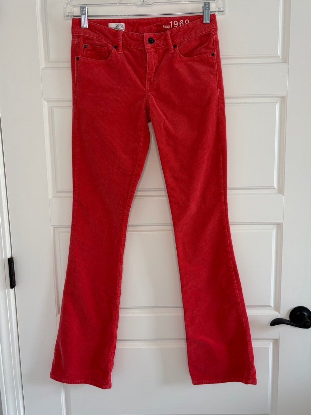 GAP Red Corduroy Boot Cut Pants